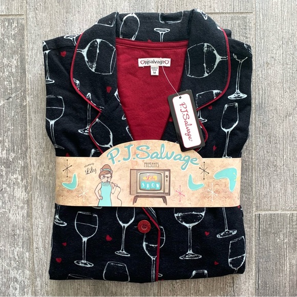 P.J. Salvage Softee Set - Time to Wine Down - Berry main image 1